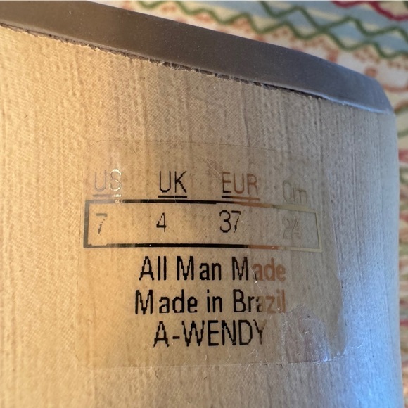 Franco Sarto Wendy Black Platform Shoes Woven Detail Comfort Sole Size 7 NWOT - Picture 8 of 8